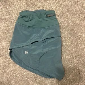 Lululemon teal speed up shorts!